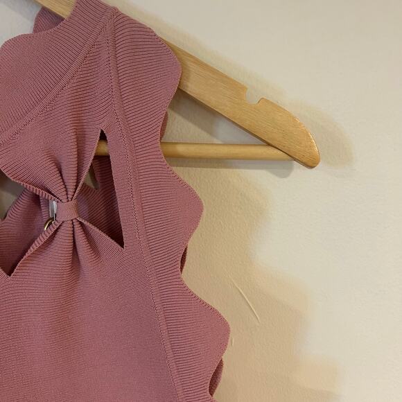 Ted Baker Pink Scalloped Blouse - Picture 3 of 10